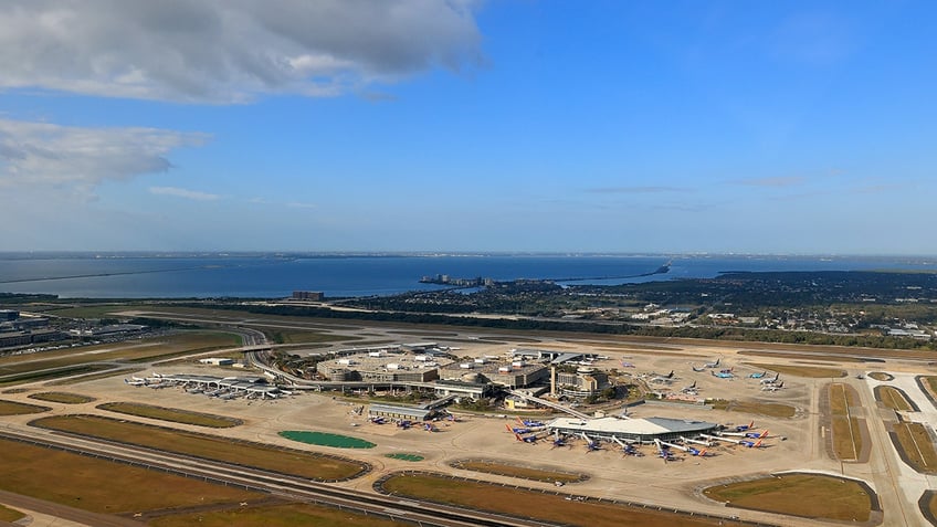 Aerial view of Tampa Airport