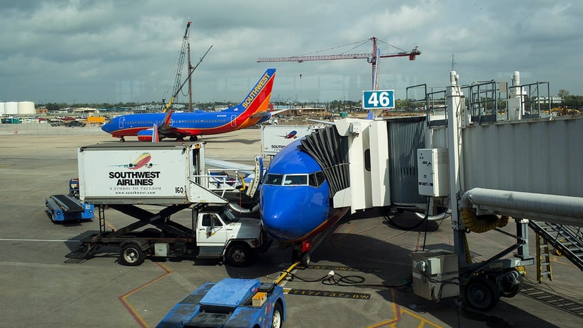 Southwest planes at Houston airport