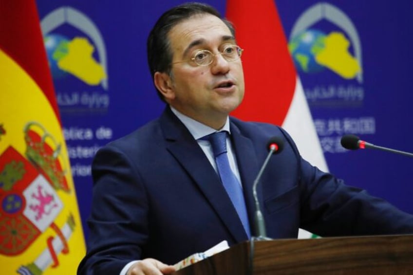 Spanish Foreign Minister Jose Manuel Albares visits Baghdad amid mounting calls from his Iraqi hosts for the withdrawal of Spanish and other foreign troops that have been a frequent target for attack by pro-Iranian groups