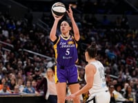 Sparks spot Aces first 14 points before rallying for 96-92 victory over two-time defending champions