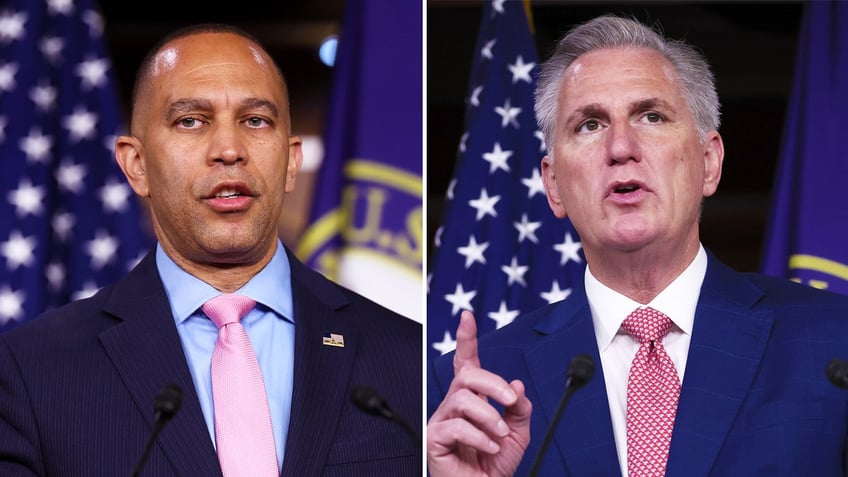 speaker mccarthy met with hakeem jeffries and vowed to play nice after pelosi called him a moron