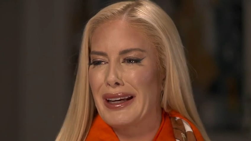 Close up of Heidi Montag crying on "Good Morning America"