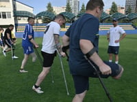 Sport gives maimed Ukrainian veterans ‘new goals’, says Shevchenko