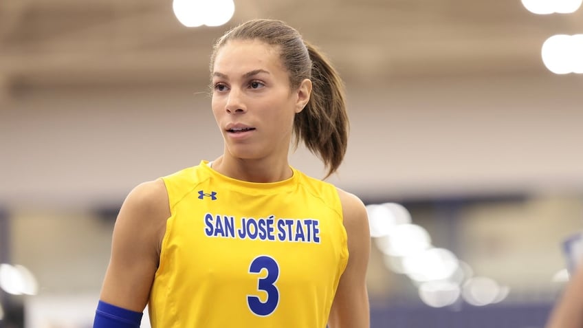 Blaire Fleming on volleyball court