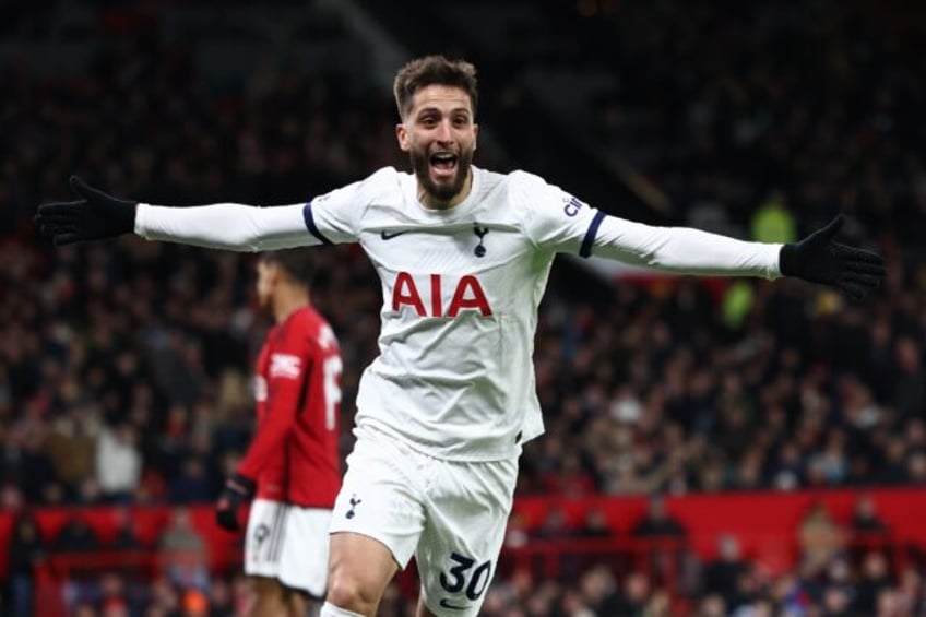 Rodrigo Bentancur secured a point for Tottenham in a 2-2 draw at Manchester United