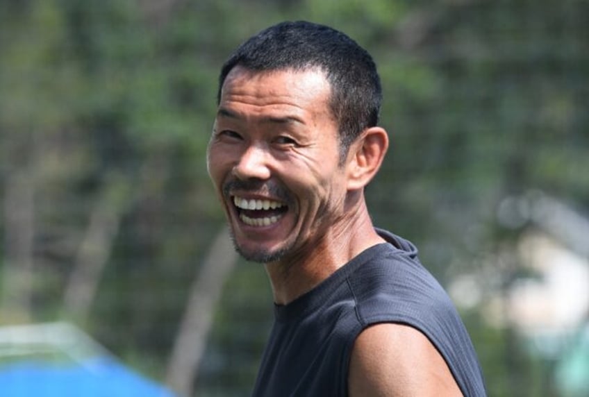 This picture taken on July 28, 2018, shows Son Woong-jung, father of Son Heung-min, smilin