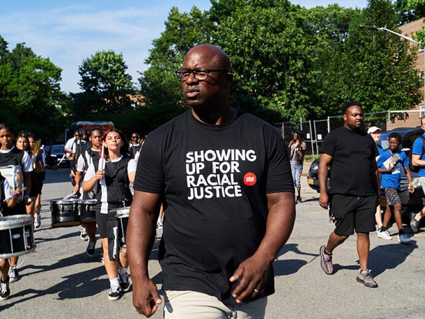 Representative Jamaal Bowman, a Democrat from New York, during a campaign stop at the Eden