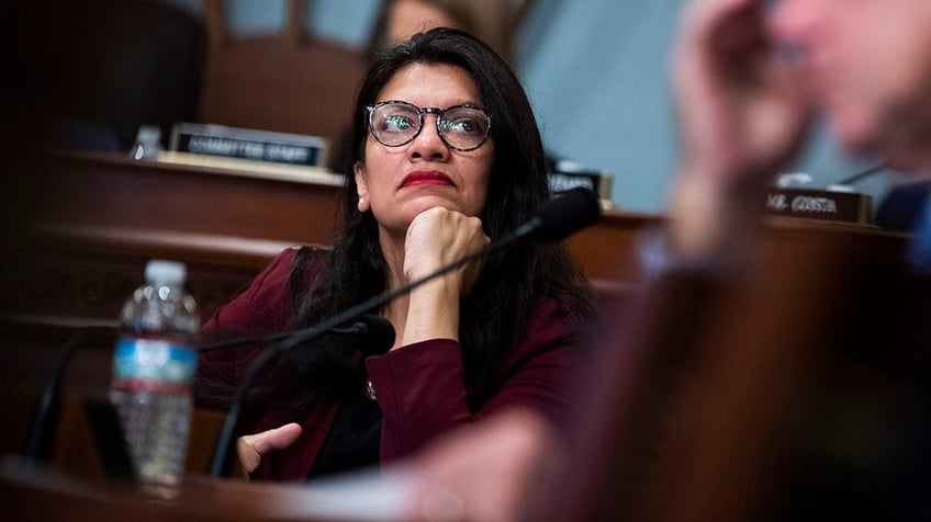 Rashida Tlaib in a hearing