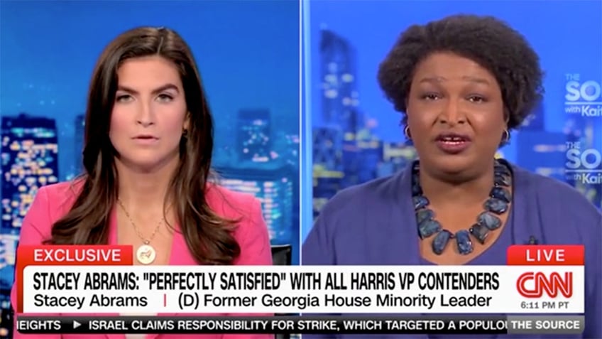 Kaitlan Collins and Stacey Abrams