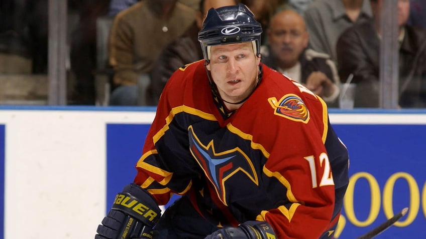 Tony Hrkac with Thrashers