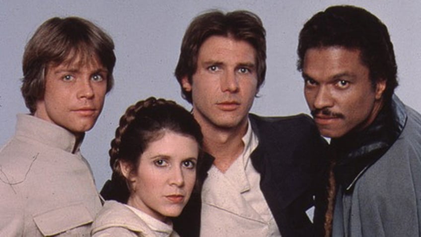 A group shot of the star wars actors in costume