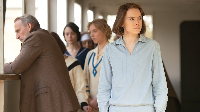 Daisy Ridley in a scene from "Young Woman and the Sea"