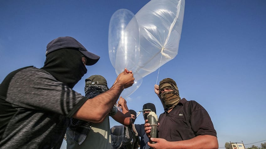 Gaza condom balloons