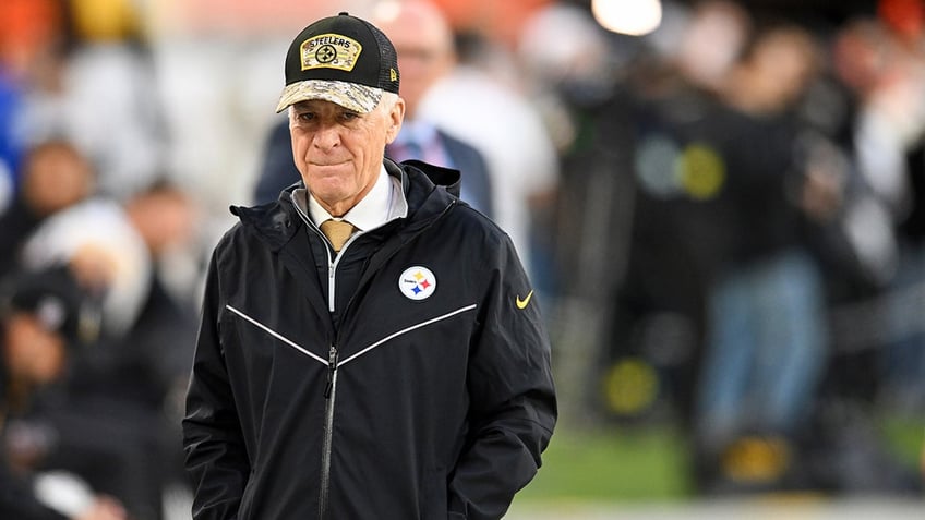 Art Rooney II looks on before an NFL game