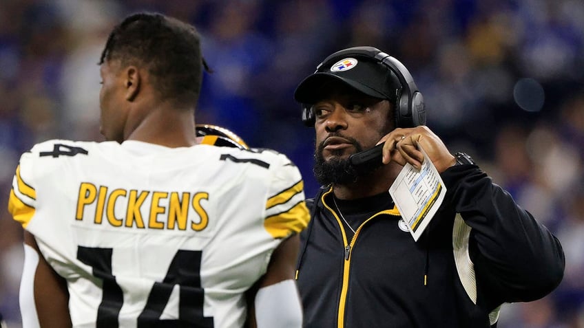 Mike Tomlin and George Pickens