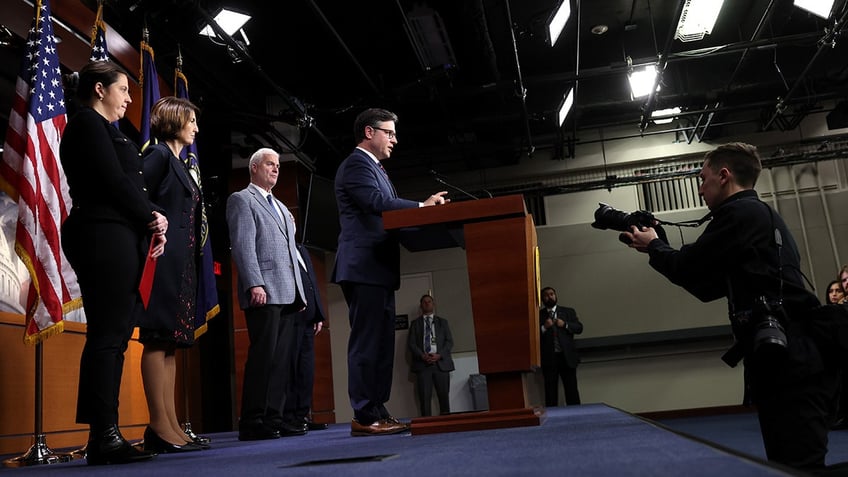 Mike Johnson, Elise Stefanik and others at House GOP presser