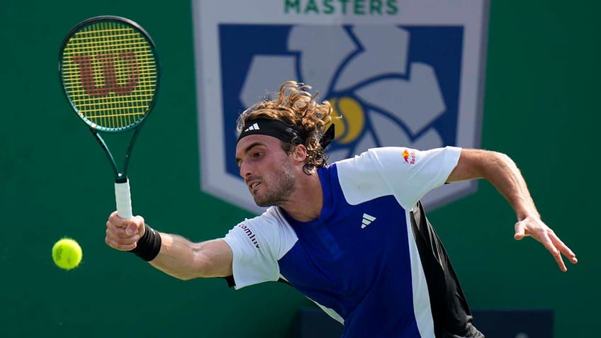 Stefanos Tsitsipas hits