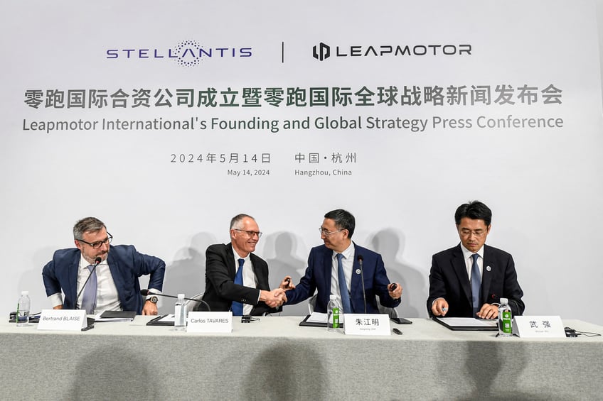 stellantis joins china firm to sell electric cars overseas with approval from chinese communist party