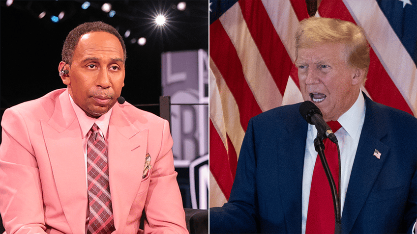 Stephen A. Smith and former President Trump split