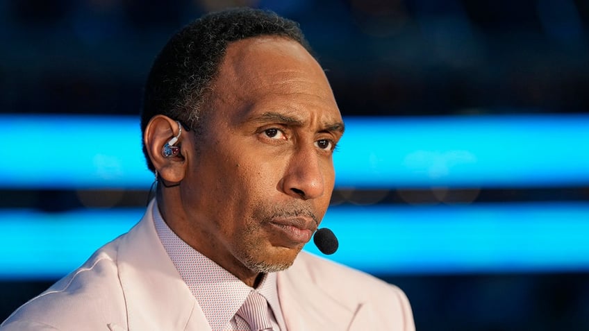 Stephen A. Smith at the Finals