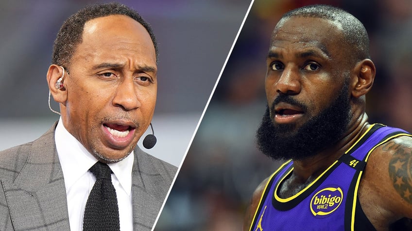 Stephen A. Smith and LeBron James