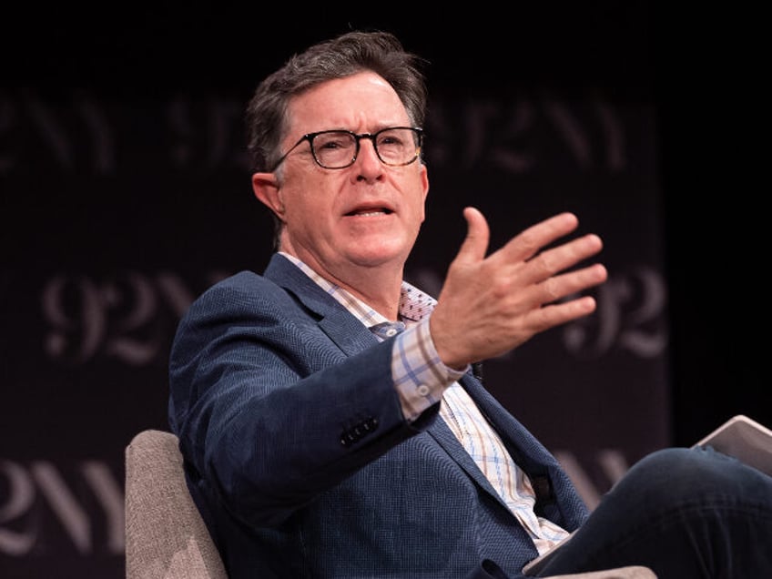 NEW YORK, NEW YORK - JULY 17: Stephen Colbert speaks with Alex Edelman at 92NY on July 17,