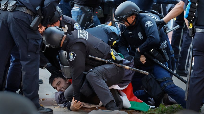 Law enforcement on campus of UC Irvine