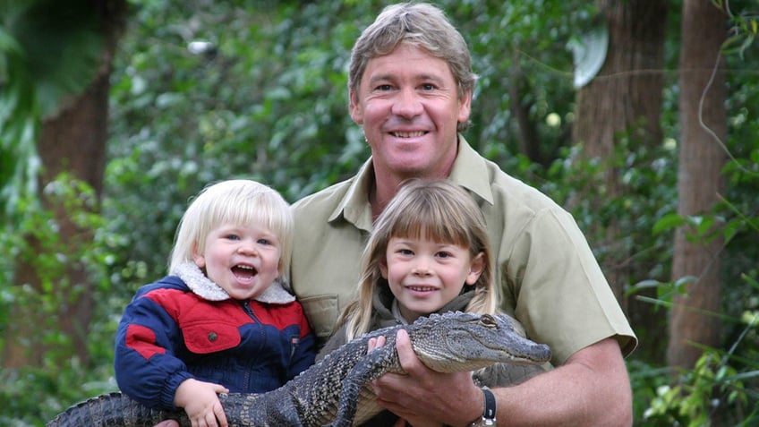 Steve Irwin and his kids