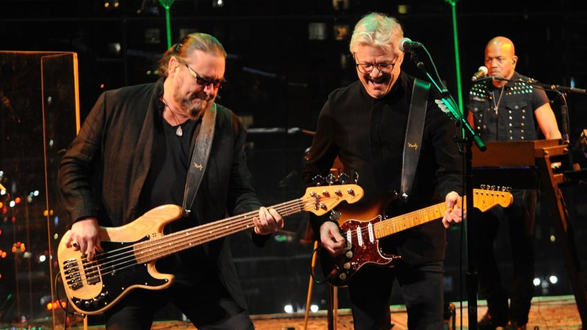 Steve Miller Band plays on stage at concert