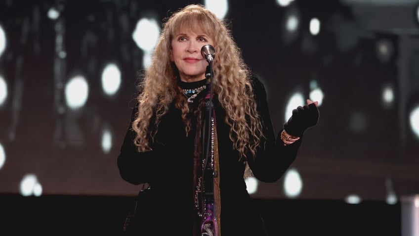 Stevie Nicks performing at concert