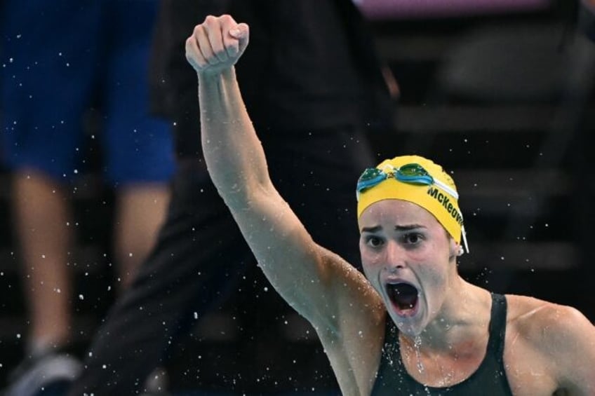 Australia's Kaylee McKeown set a new 100m backstroke short-course world record at the Aust