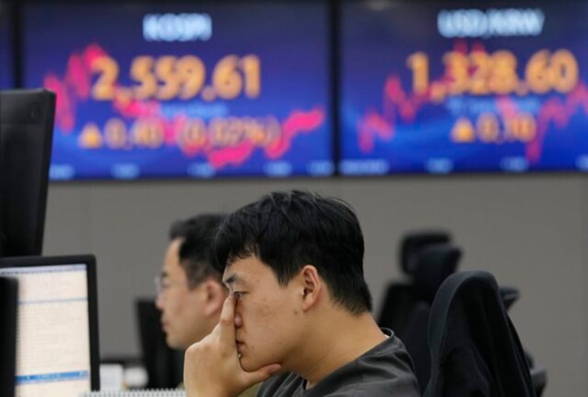 stock market today world markets are mostly lower after israel strikes back at hamas attack