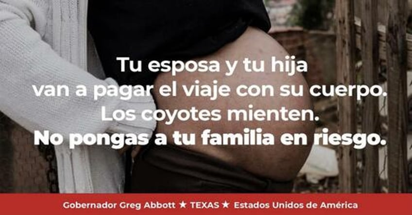 stoking fears of rape by coyotes texas to use mexican billboards to scare migrants off