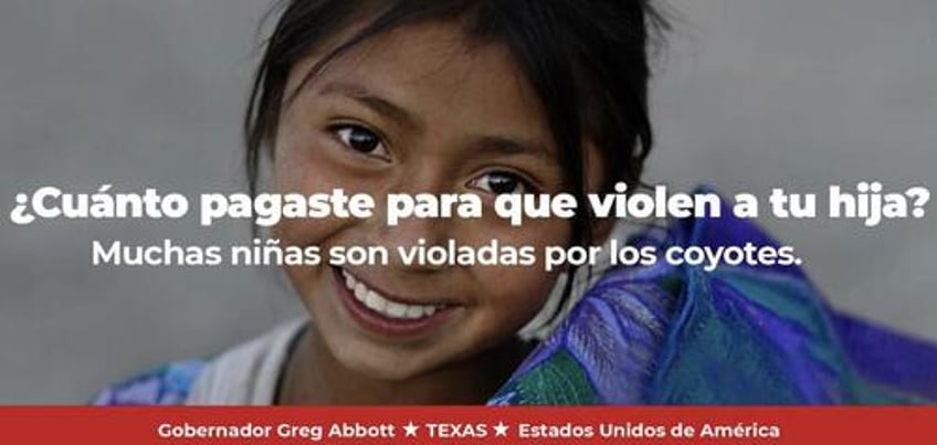 stoking fears of rape by coyotes texas to use mexican billboards to scare migrants off