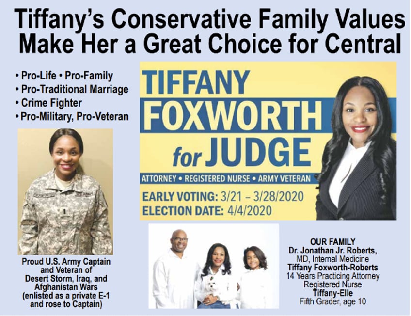 Judge Tiffany Foxworth-Roberts Campaign