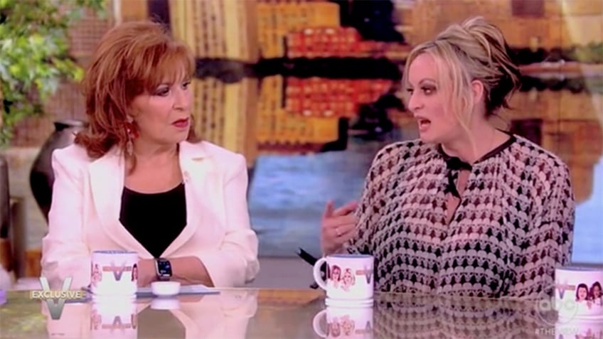 Stormy Daniels and Joy Behar