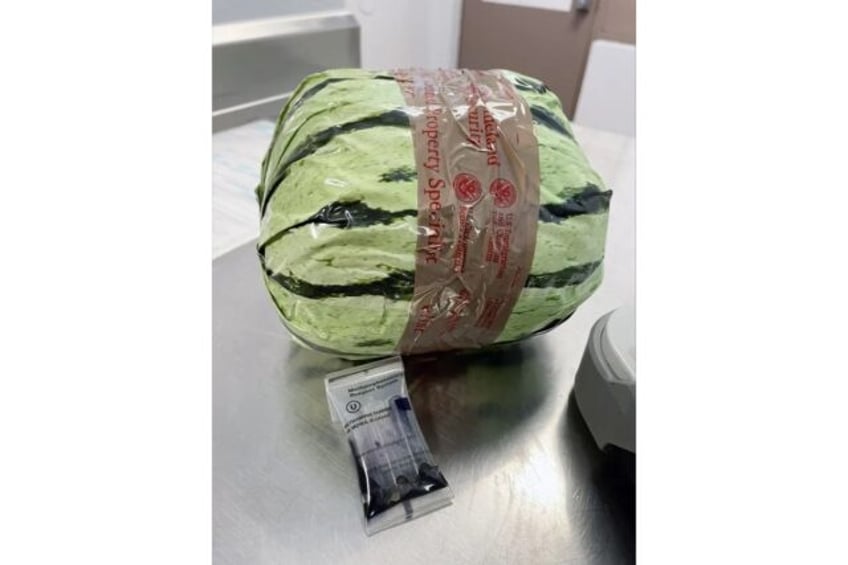 US Customs and Border Protection recovered a package wrapped in paper made to look like a