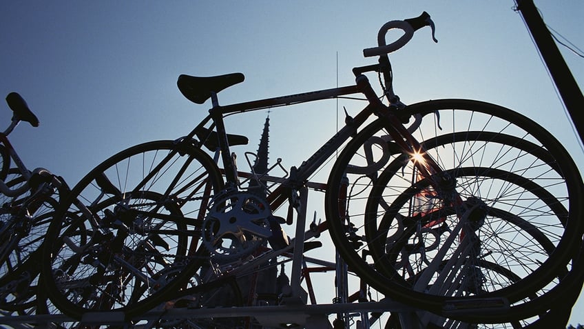 Bikes on roof rack