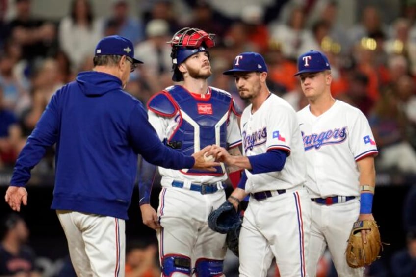 streaky rangers suddenly headed wrong way again with game 4 loss as astros even alcs