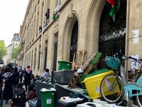 Students at prestigious Paris university occupy campus building in pro-Palestinian protest