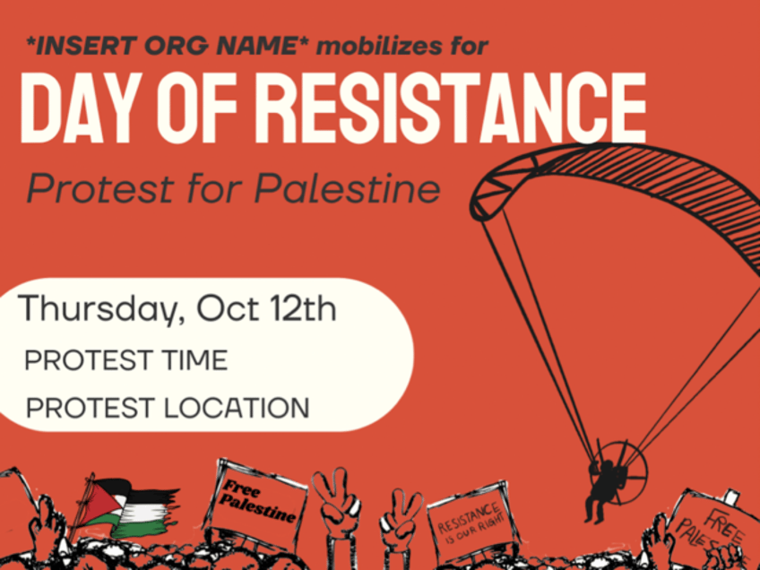 students for justice in palestine plans day of resistance says israeli civilians legitimate targets