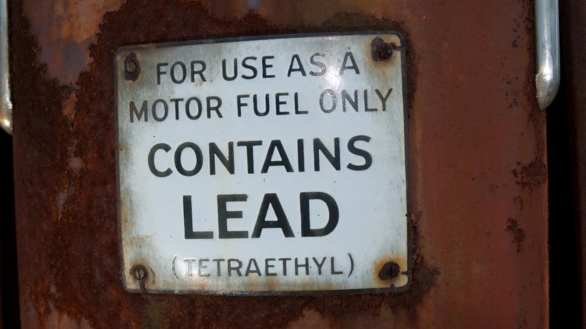 lead gas at a gas station