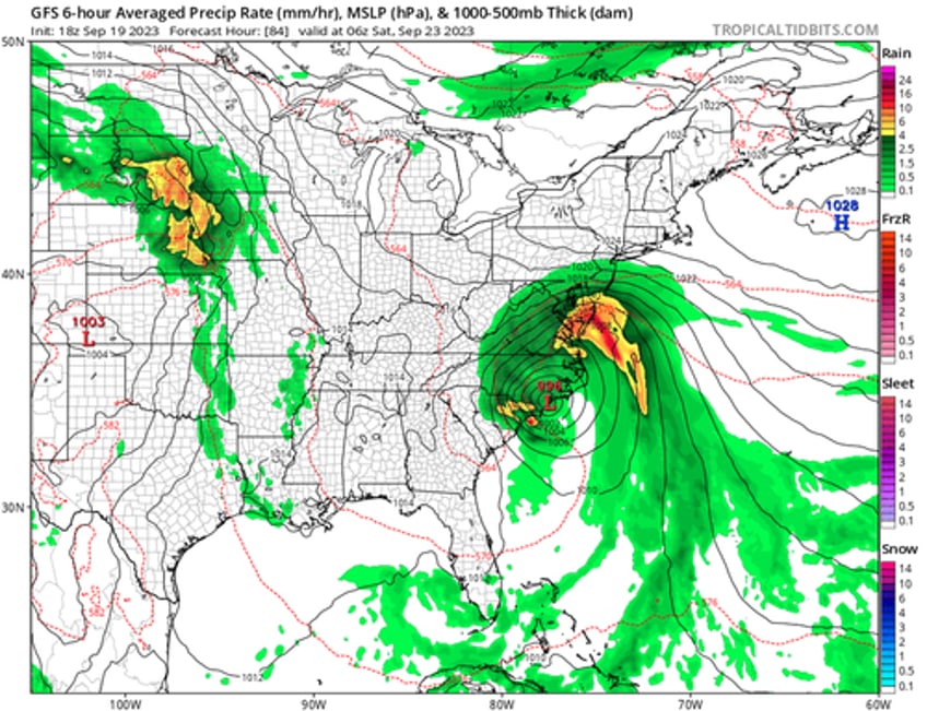 subtropical storm might swamp northeast this weekend 
