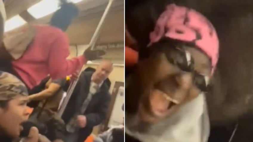 Passengers panicking on train ride