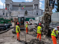 Subway line to be constructed under ancient Roman ruins, including Colosseum
