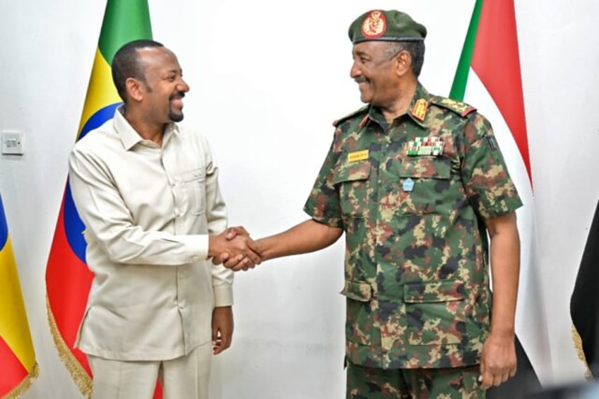 Sudan's de facto leader General Abdel Fattah al-Burhan welcomed Ethiopia's Prime Minister