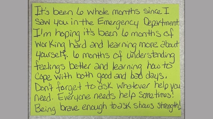 suicide prevention program at nebraska childrens hospital emphasizes encouraging life saving notes