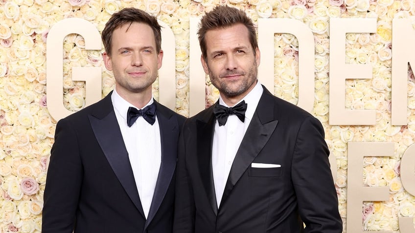 Patrick Adams, Gabriel Macht at the Golden Globes