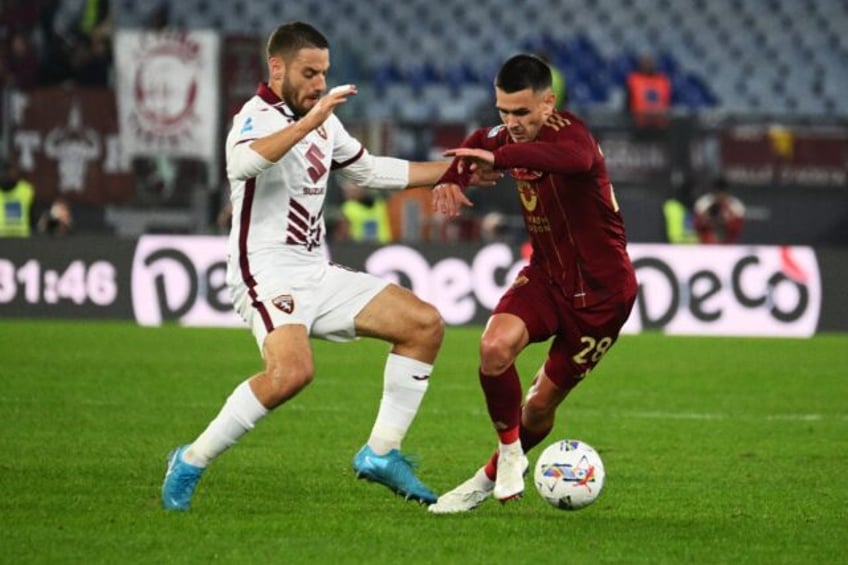 Enzo Le Fee (right) has joined Sunderland on a permanent deal from Roma