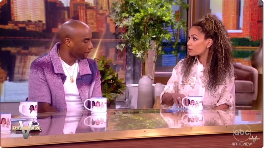 Photo of Charlamagne tha God arguing with Sunny Hostin